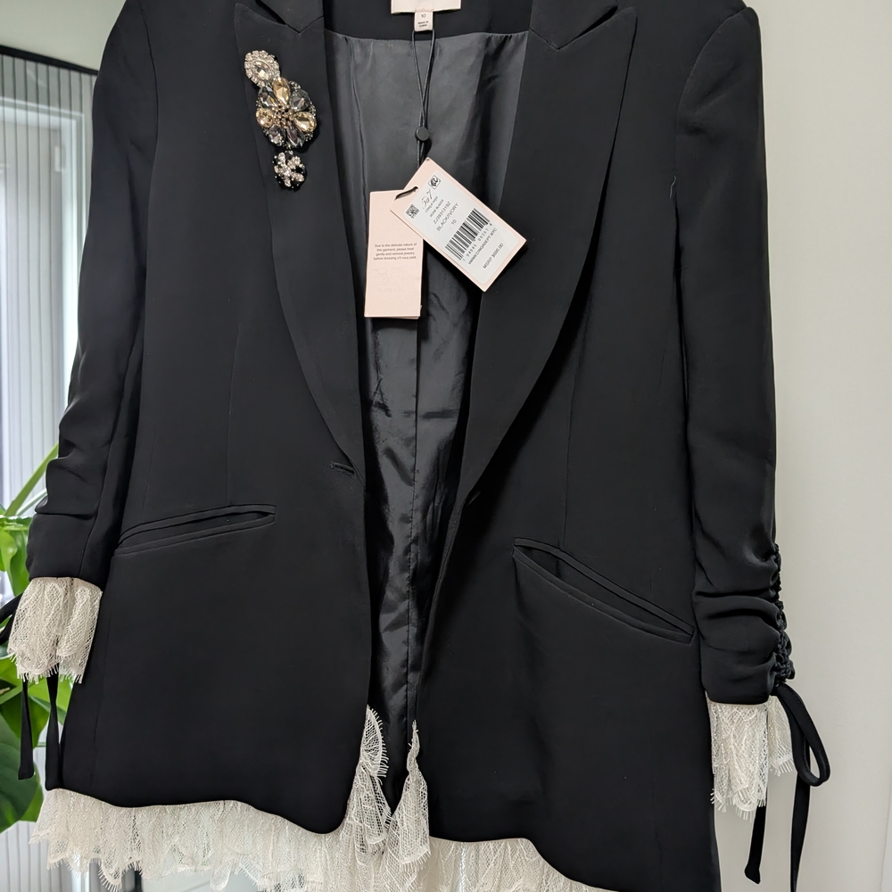 Cinq A Sept Roxy Lace Blazer - Picture 5 of 6